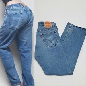 VINTAGE Levi's 517 Bootcut Distressed High Rise Light Wash Jeans Size 16-18